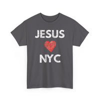 Load image into Gallery viewer, JESUS (HEART) LOVES NYC T-Shirt
