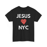 Load image into Gallery viewer, JESUS (HEART) LOVES NYC T-Shirt
