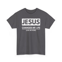Load image into Gallery viewer, Jesus Changed My Life T-Shirt
