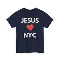 Load image into Gallery viewer, JESUS (HEART) LOVES NYC T-Shirt
