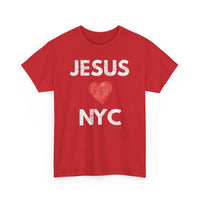 Load image into Gallery viewer, JESUS (HEART) LOVES NYC T-Shirt
